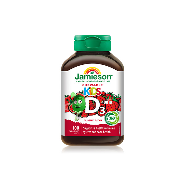 Jamieson Kids Chewable D3 4001U Tablets 100`s