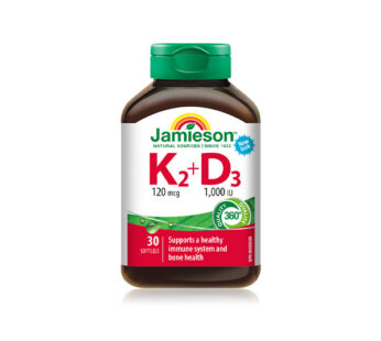 Jamieson Vitamin K2+D3 Softgels 30`s