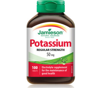 Jamieson Potassium 50mg Tablets 100`s