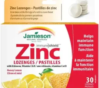 Jamieson Zinc Lozenges Honey Lemon 30`s