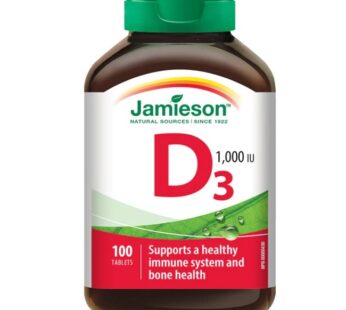 Jamieson Vitamin D3 1000 IU Tablets 100`S