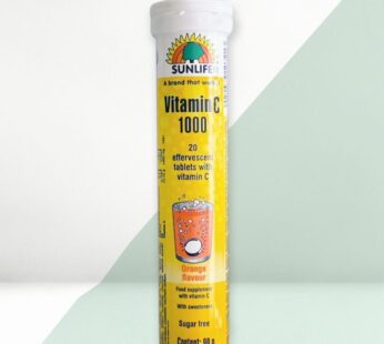 Sunlife Vitamin C 1000 Effervescent Tablets 20`S (Orange)