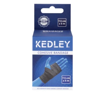 Kedley Cohesive Bandage Black (7.5cm x 5m)