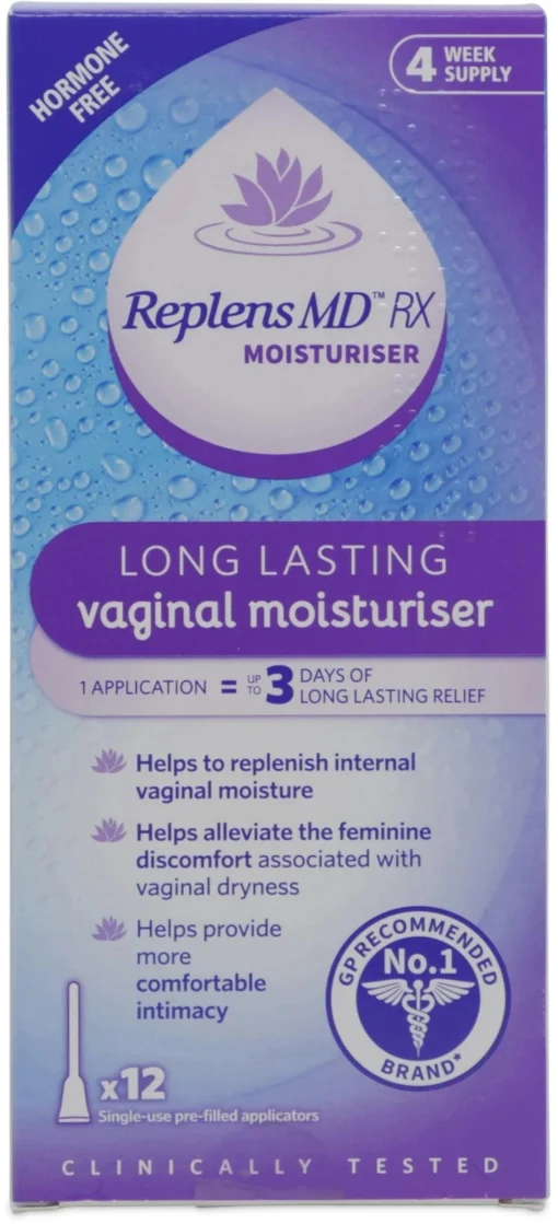 Replens (Vaginal Moisturiser) Md Rx 12`s
